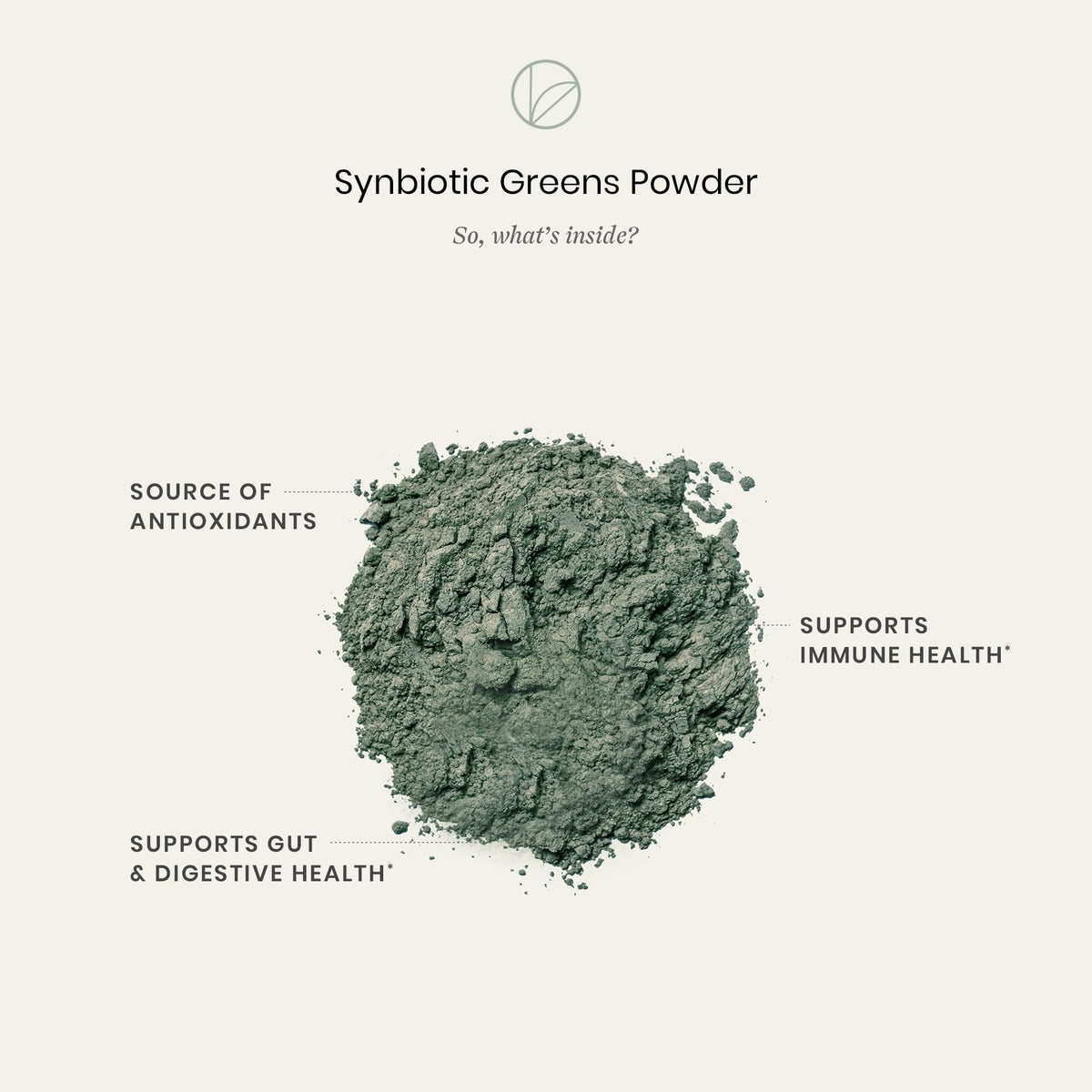 Pregnancy safe daily greens formula next to a fresh fruit smoothie in a bright setting