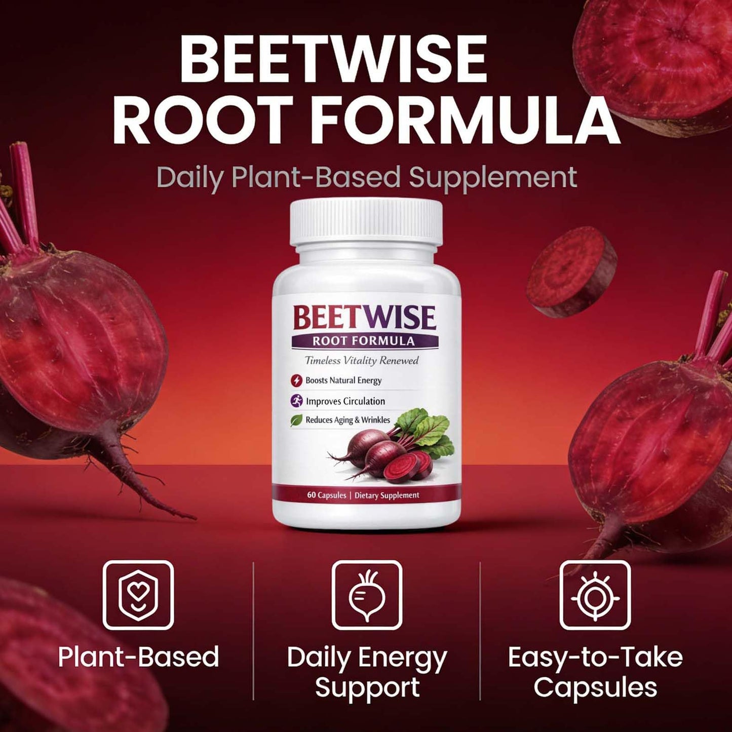 Premium USA imported health supplement for nitric oxide boost.