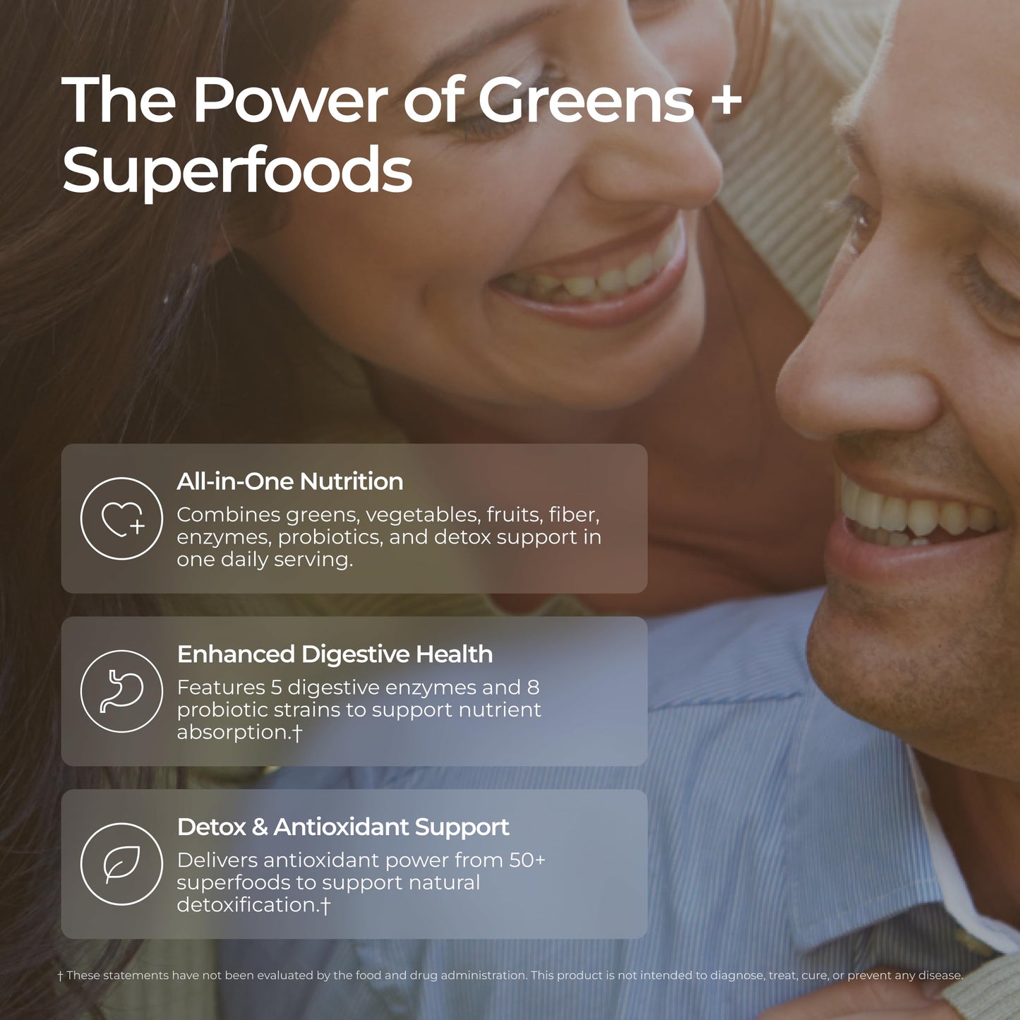 Digestive enzymes and ten billion CFU probiotics callout on the side of the container.