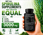 Non irradiated blue green algae vegan protein capsules bottle