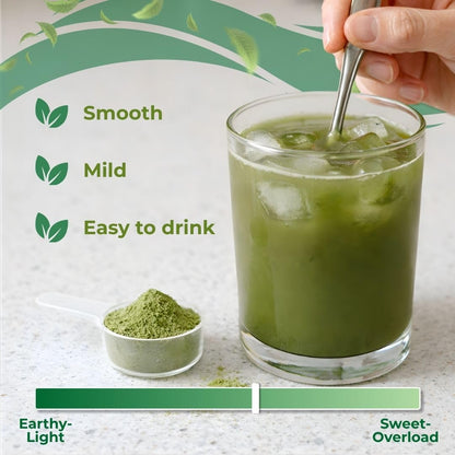 Vital Nutritive plant-based supplement scoop with green superfood powder