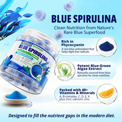 Nextdia blueberry flavor liquid filled wellness gummies close up
