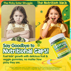 LiliCare children immunity support supplement nutritional facts label displaying vitamins and probiotics.