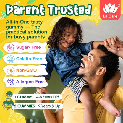 LiliCare kids superfood multivitamin pack of two bottles imported from the USA.