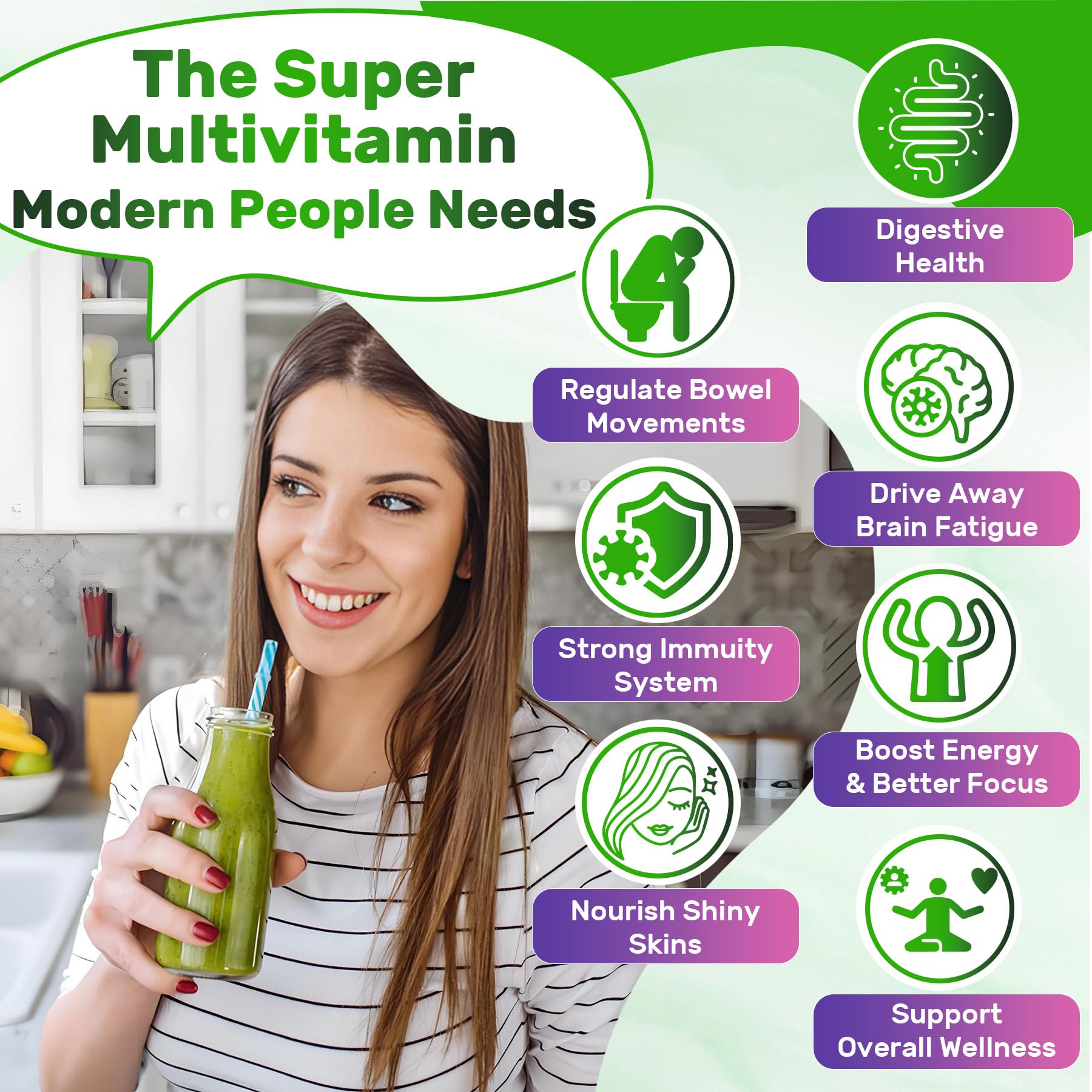 Newellme Nextdia multivitamin gummies with ten billion CFU probiotics close up