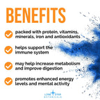 Lone Star Botanicals Organic Blue Spirulina Powder ingredient panel displaying pure phycocyanin extract information.