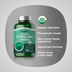 Authentic USA imported Piping Rock green superfood nutrition container side angle