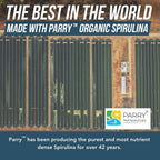 Close up of pure green spirulina tablets free from chemical binders and fillers.