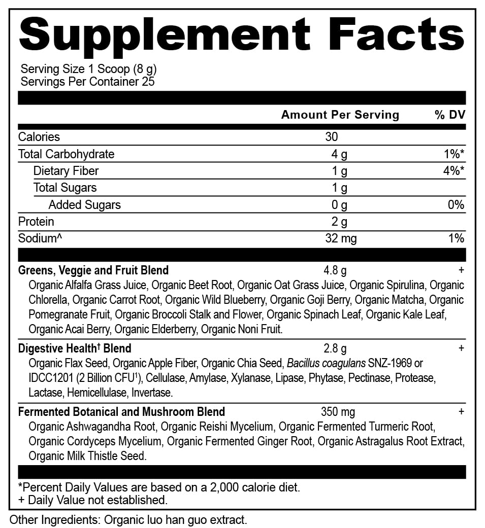Authentic Ancient Nutrition super greens container lifestyle setup