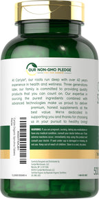 Carlyle organic spirulina vegetarian tablets size comparison