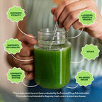 Side panel view of Amazing Grass Superfood 100 Servings detailing the probiotic and digestive enzyme complex