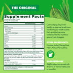 Amazing Grass Super Greens Powder 28.1 Ounce container highlighting the beet root and antioxidant blend benefits