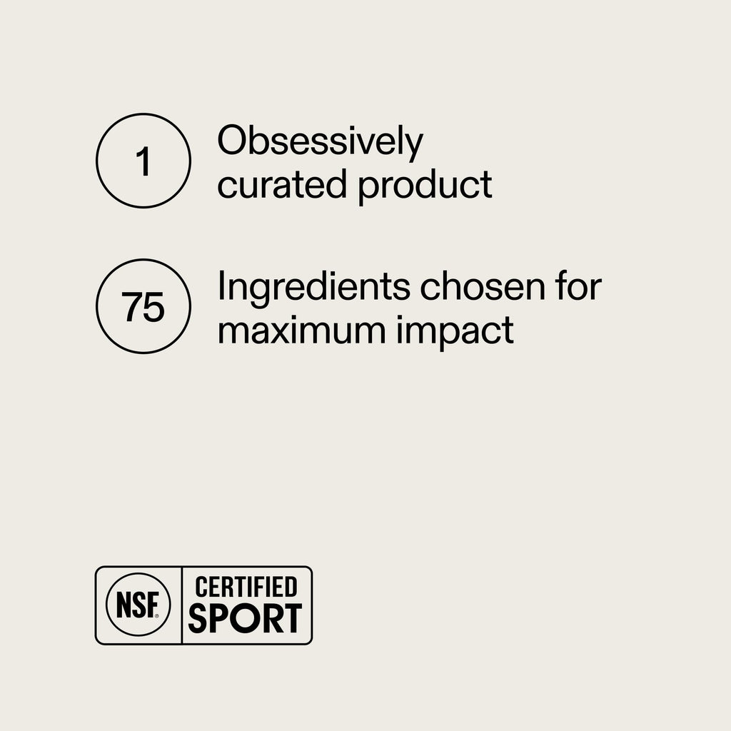 Athletic Greens AG1 single scoop measurement with green superfood powder next to the imported refill pouch