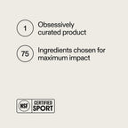 Athletic Greens AG1 single scoop measurement with green superfood powder next to the imported refill pouch