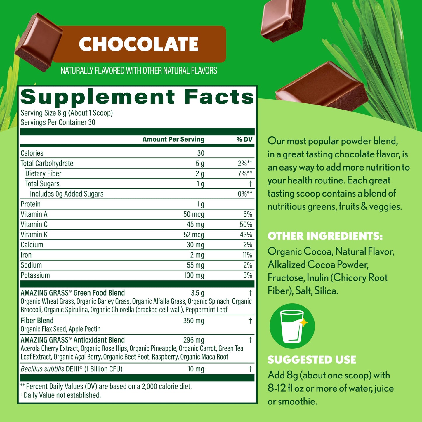 Alkalizing vegan green superfood powder for daily immunity