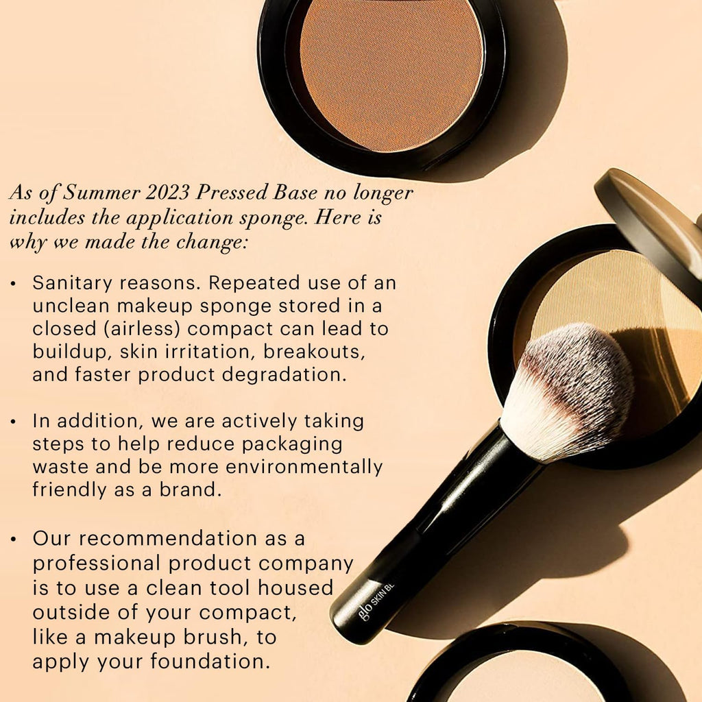 Glo Skin Beauty powder foundation swatch on skin tone