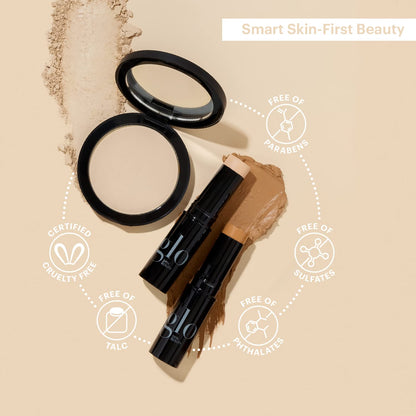 Glo Skin Beauty Pressed Base powder foundation lifestyle photography