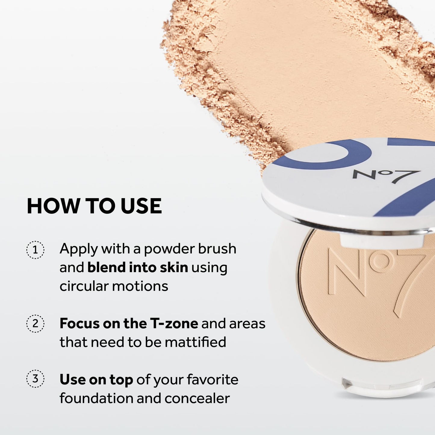 Side profile of No7 Lift and Luminate compact case