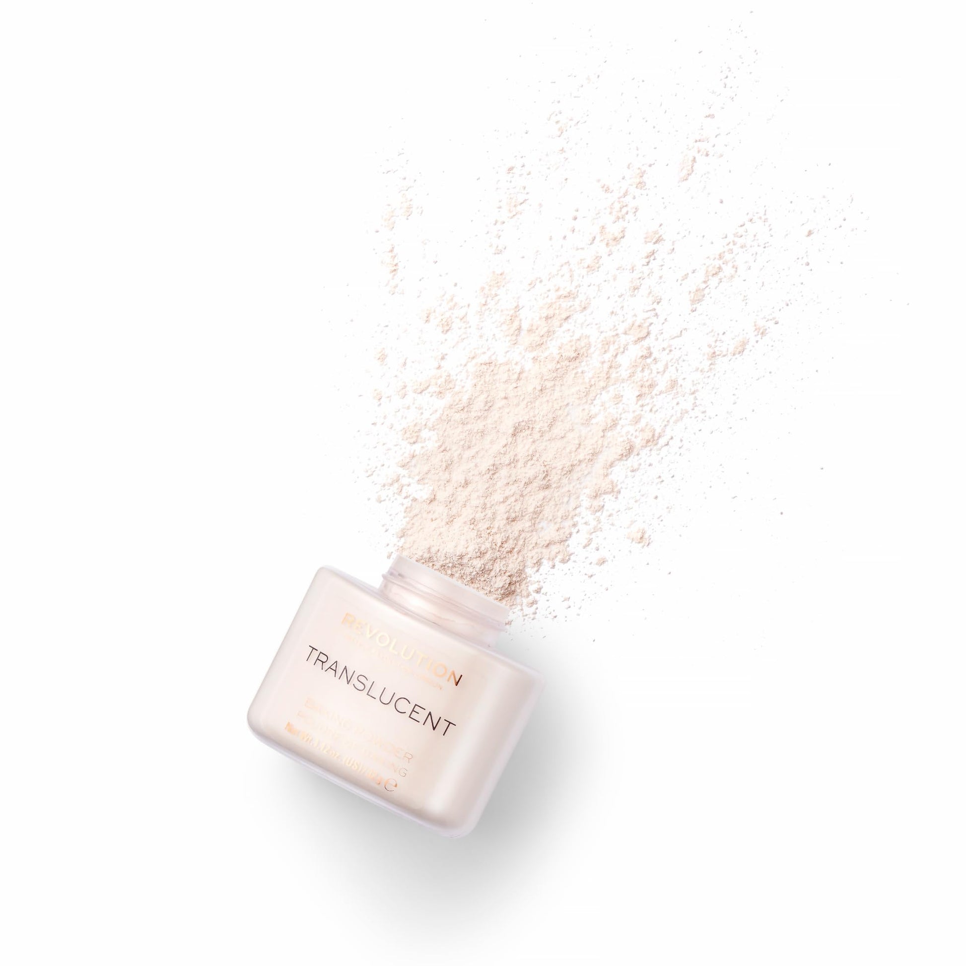 Swatch of Revolution Translucent setting powder on skin