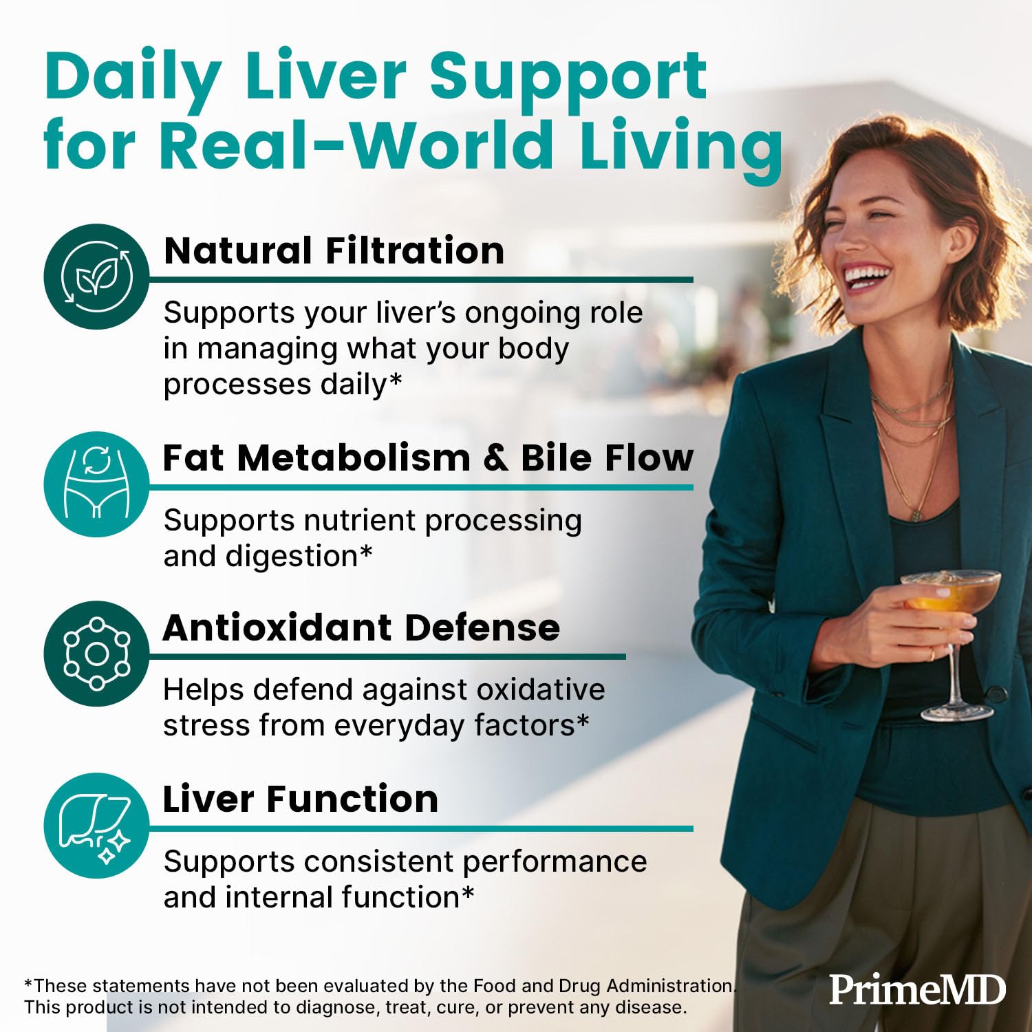 PrimeMD silymarin milk thistle and artichoke extract capsules displayed clearly against a clean lifestyle backdrop