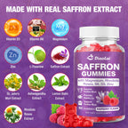 Authentic USA imported Youlikee Diaolai maximum strength saffron extract gummies packaging.