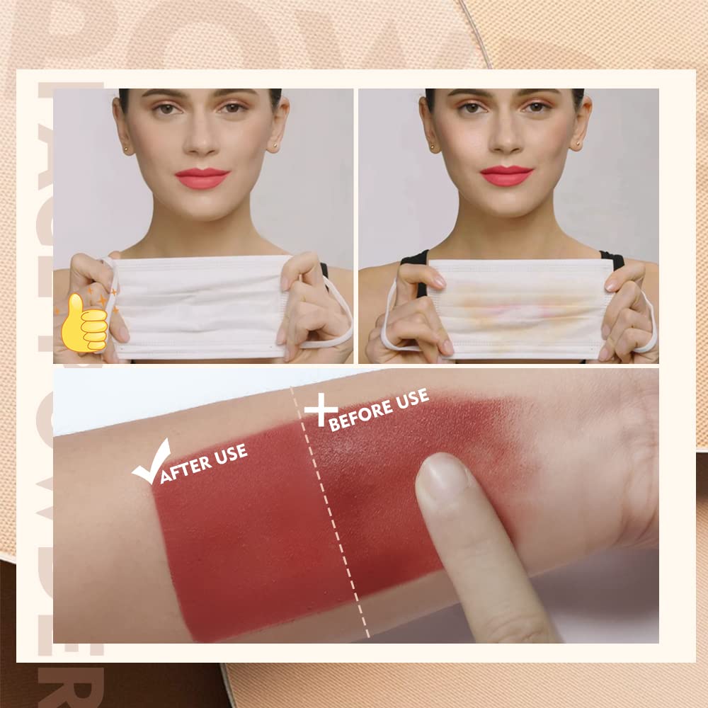 Texture swatch of Sace Lady face powder shade 02