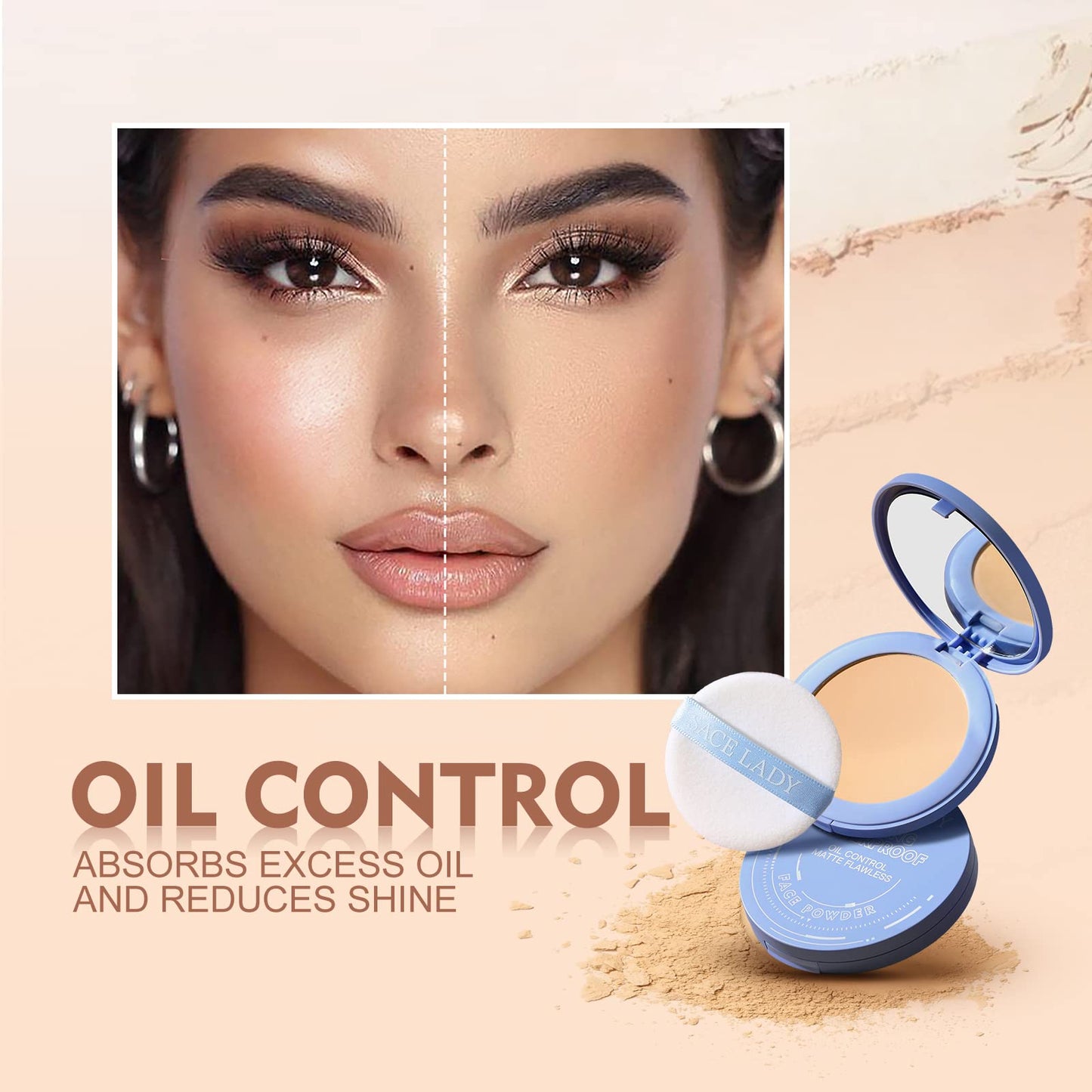 Sace Lady waterproof setting powder cosmetic branding