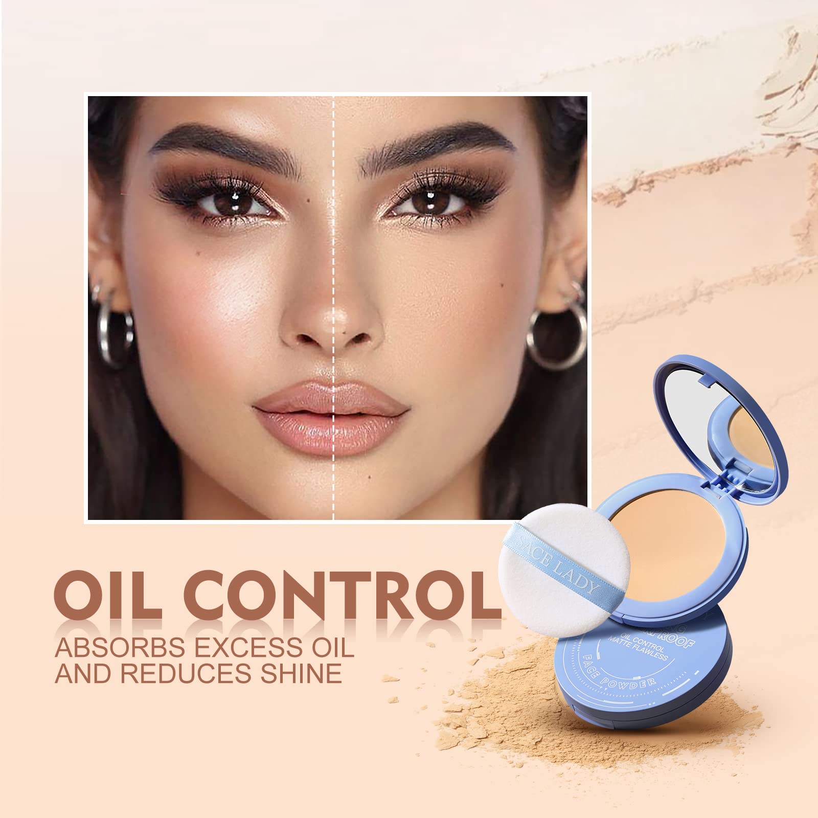 Sace Lady waterproof setting powder cosmetic branding