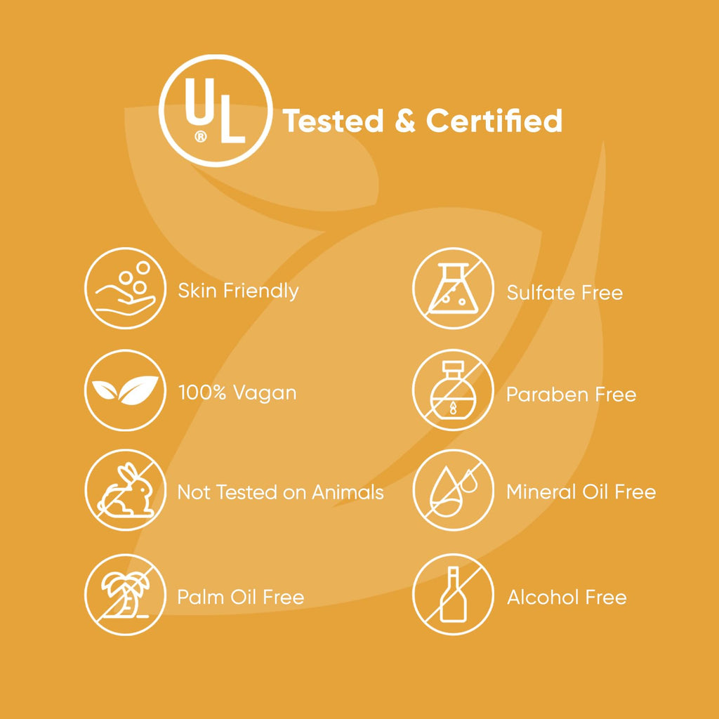Natural ingredients graphic featuring kojic acid and niacinamide