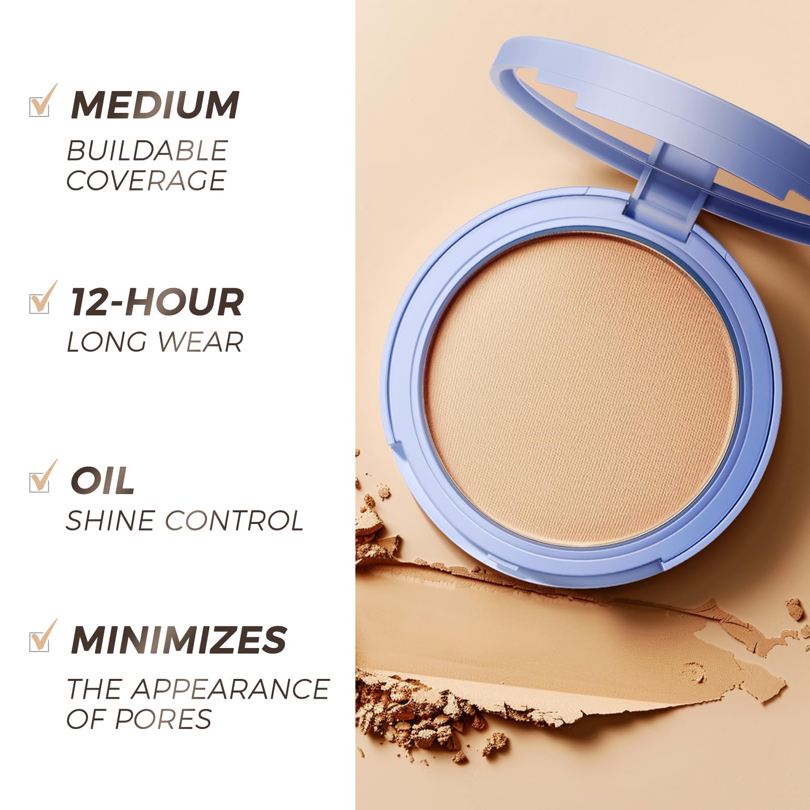 Sace Lady cruelty free face powder product display