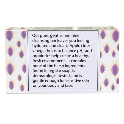 Close up of the One With Nature fragrance free below the belt soap bars