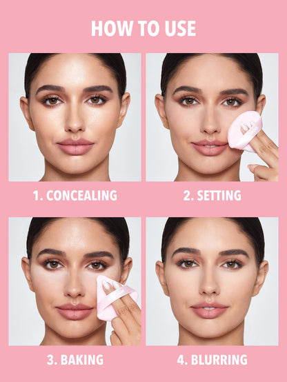 SHEGLAM vegan and cruelty free under eye baking powder for fair to medium skin tones