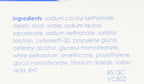 Vanicream cleansing bar ingredient details