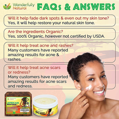 Wonderfully Natural black soap bar packaging showing ninety day supply details