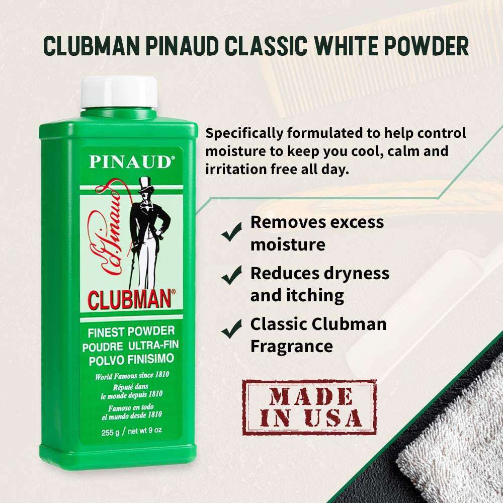 Clubman Pinaud Finest Powder for men sweat protection