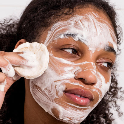 Urban Skin Rx salicylic acid and sulfur exfoliating cleanser texture close up