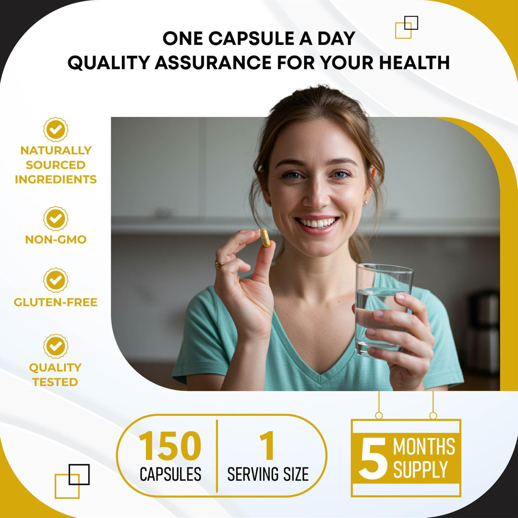 Natural wellness ingredients layout featuring Rhodiola and Ashwagandha root extracts