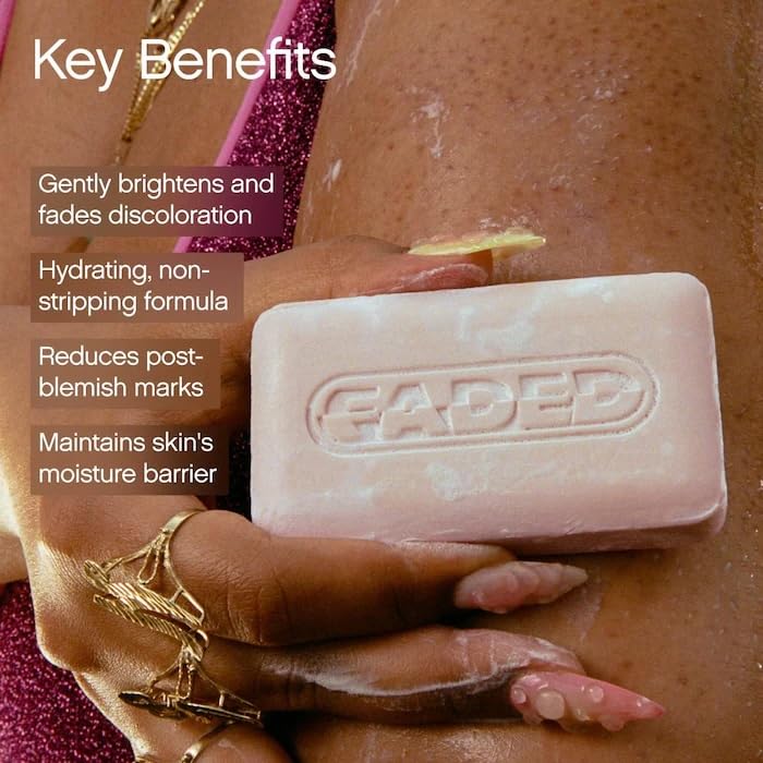 Two Topicals Faded brightening soap bars side by side