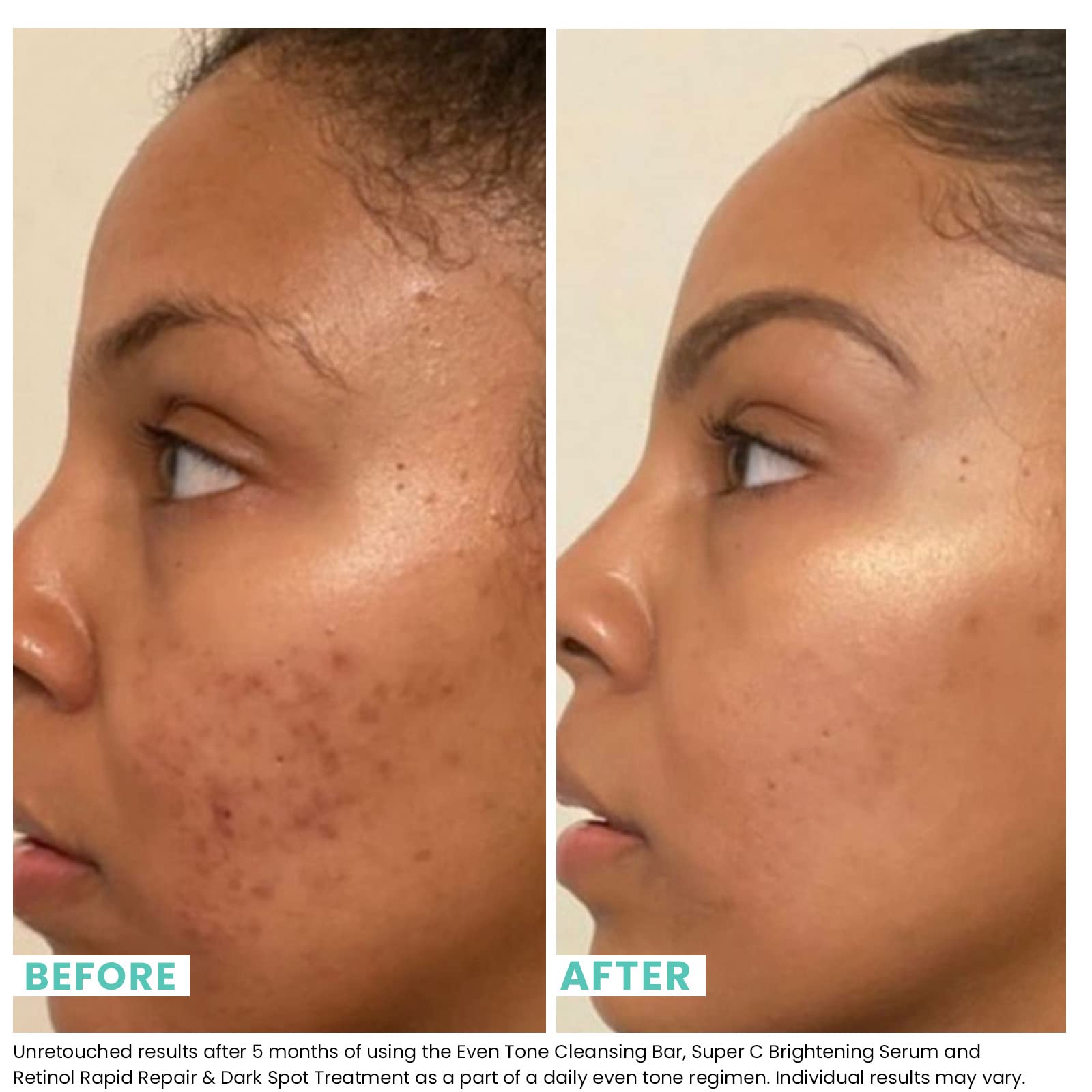 Back label of Urban Skin Rx daily multitasking treatment bar showing correct application steps