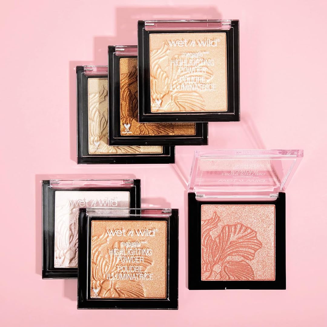 Close up texture of Wet N Wild MegaGlo powder