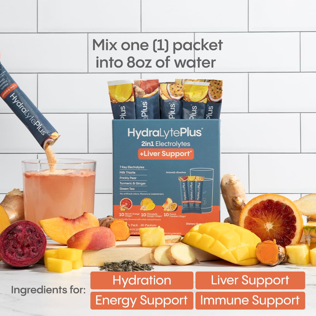 Premium imported Hydralyte Plus health supplement box for daily liver defense and rehydration