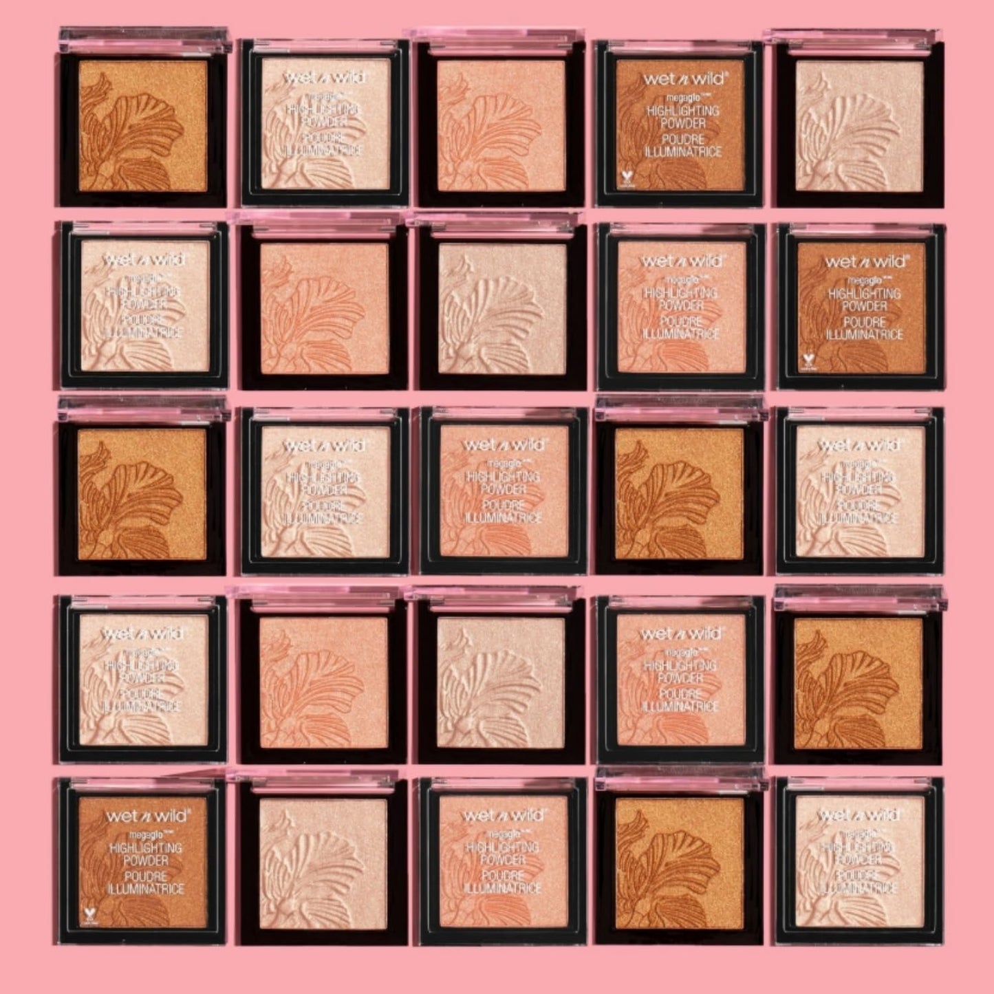 Back of Wet N Wild MegaGlo compact packaging