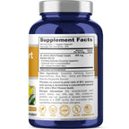 NusaPure St Johns Wort dietary supplement side panel with ingredients and bioperine info