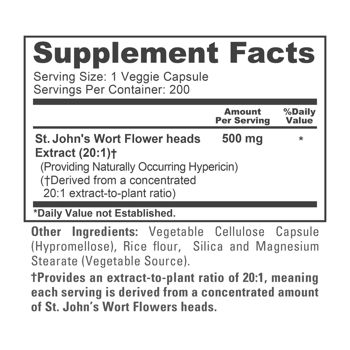 Non GMO and vegan certified NusaPure herbal extract capsules bottle layout
