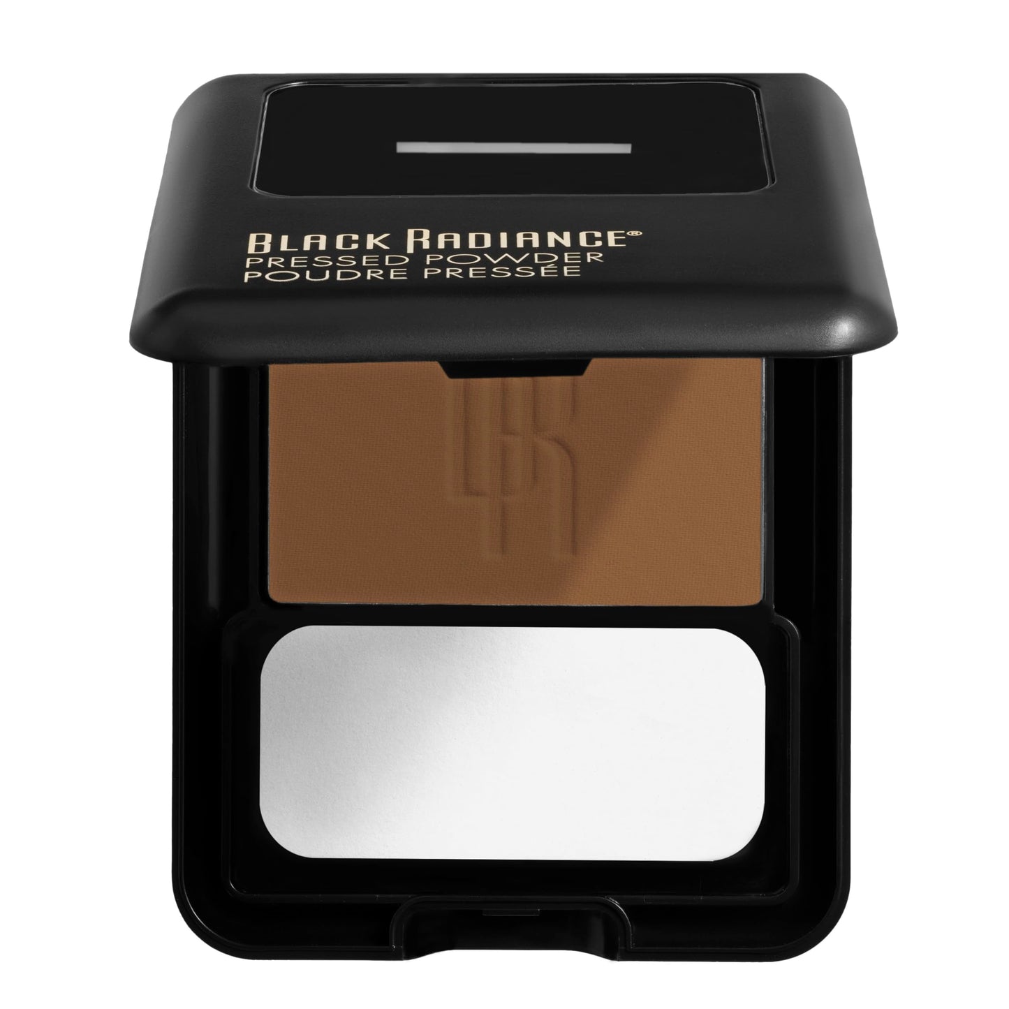 Black Radiance compact powder open with mirror