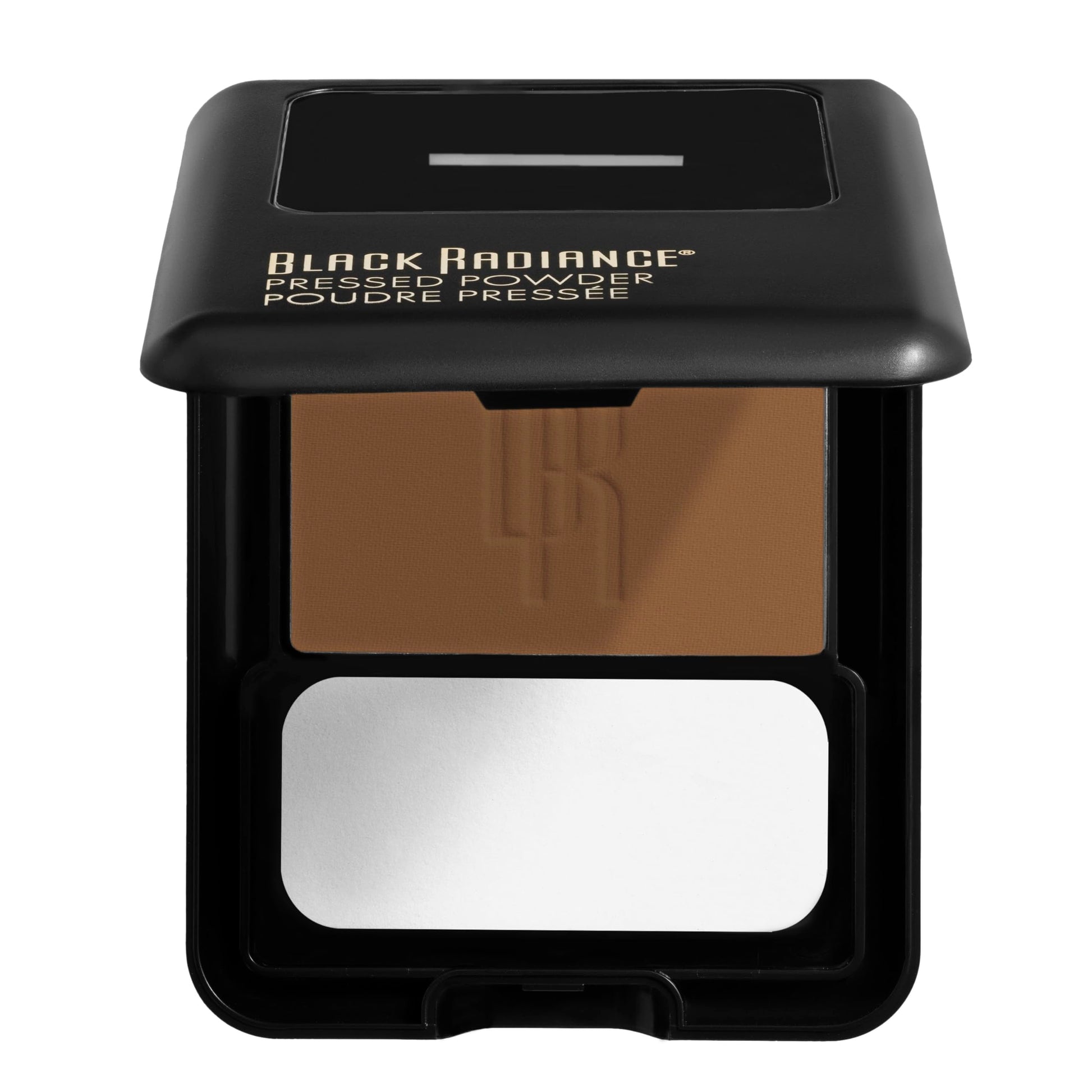 Black Radiance compact powder open with mirror