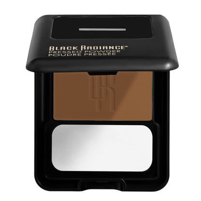 Black Radiance compact powder open with mirror