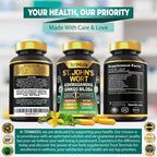 Tenmido St Johns Wort authentic USA imported wellness supplement packaging graphics