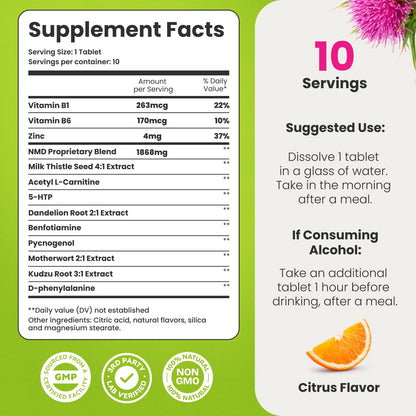 Healthbiotics organic liver cleanse and detox 10 tablets pack
