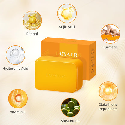 LOYATRO paraben free and SLS free daily cleansing beauty soap bar